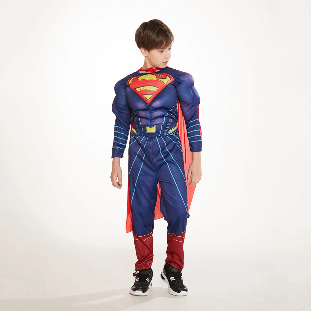 Костюм Супермена из фильма для мальчиков Детский костюм супергероя