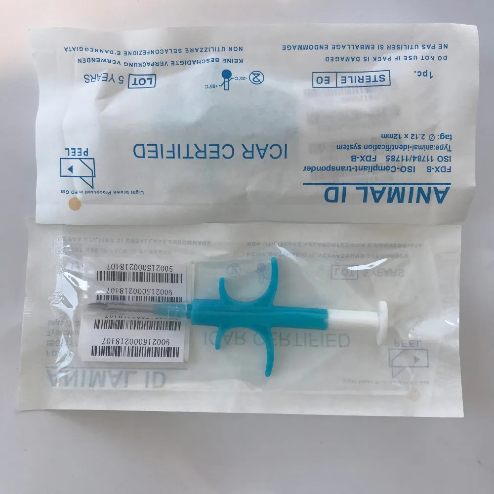 1 шт./лот 1,4*8 FDX-B ISO11784/785 RFID Id инжектор ПЭТ стекло тег микрочип шприц для животных Свинья Корова Крупный рогатый скот лошадь собака рыба