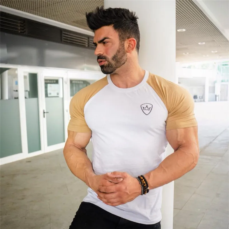 

New outdoor sports men's running training casual T-shirt