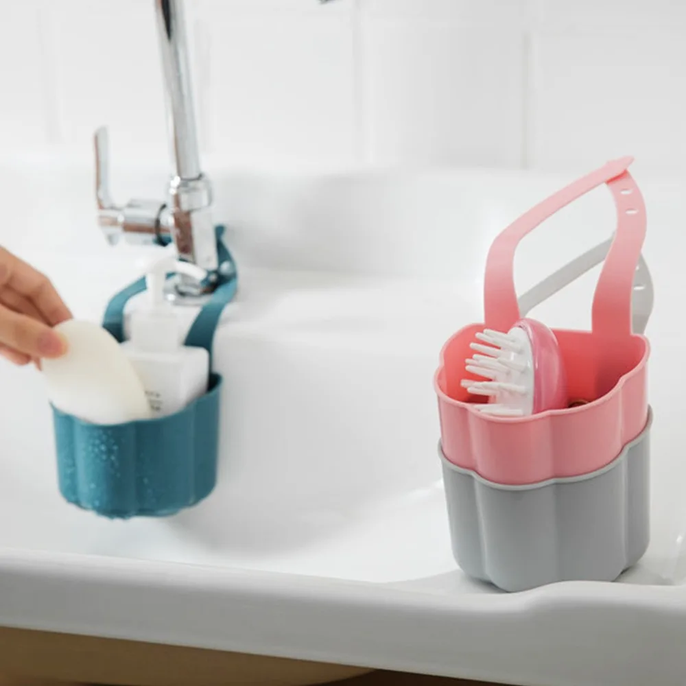 

Kitchen Sink Drain Rack Sponge Soap Hanging Storage Basket Faucet Organizer Shelf Organizer Shelf Portable Home Kitchen Tool