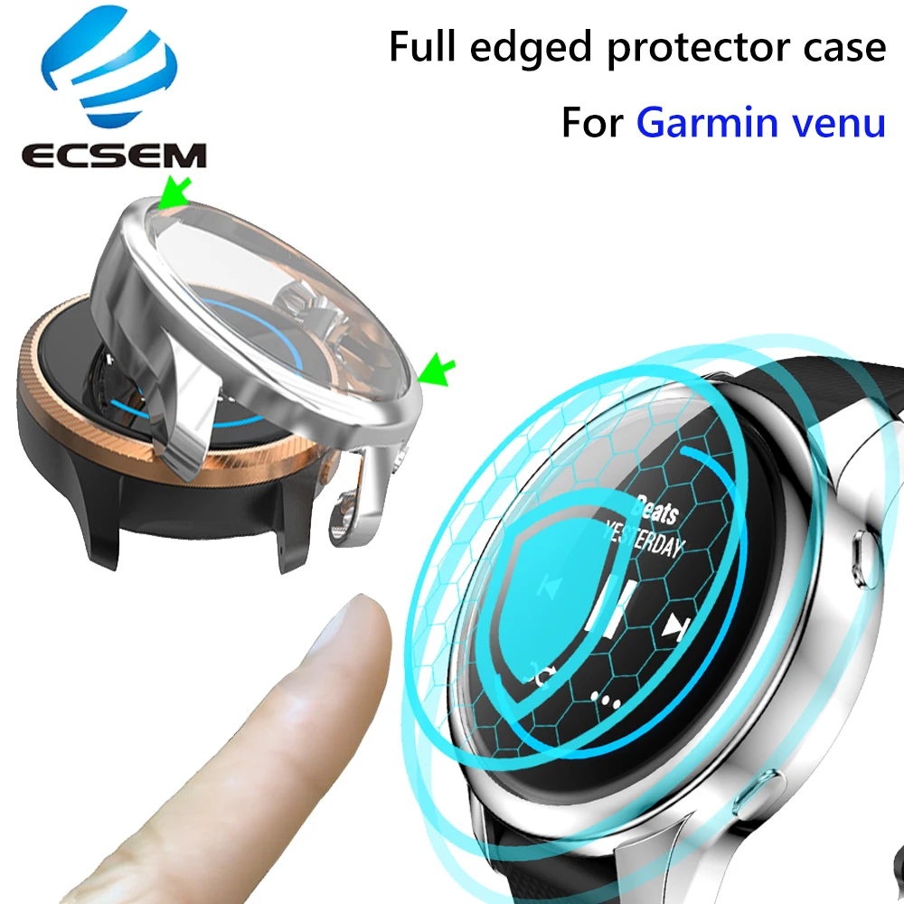 Ультратонкий защитный чехол для часов Garmin Venu полностью рамка venu ударопрочный с