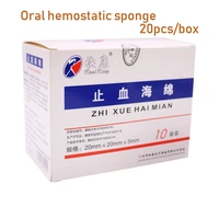 20pcsbox dental hemostatic sponge dental surgery spongeoral medical gelatin spongedental hemostatic cotton roll cotton ball
