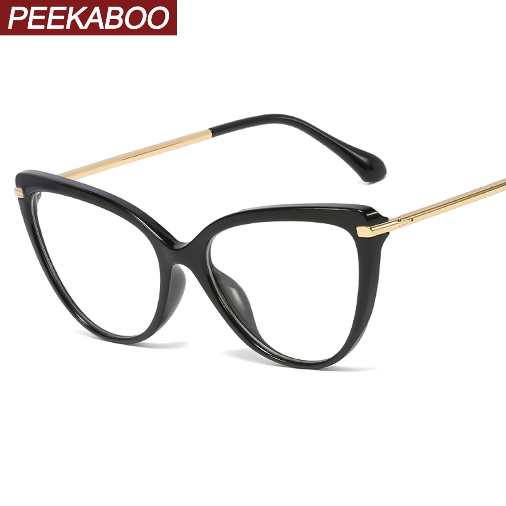 Женские очки кошачий глаз в стиле ретро Peekaboo tr90 аксессуары оправе прозрачные