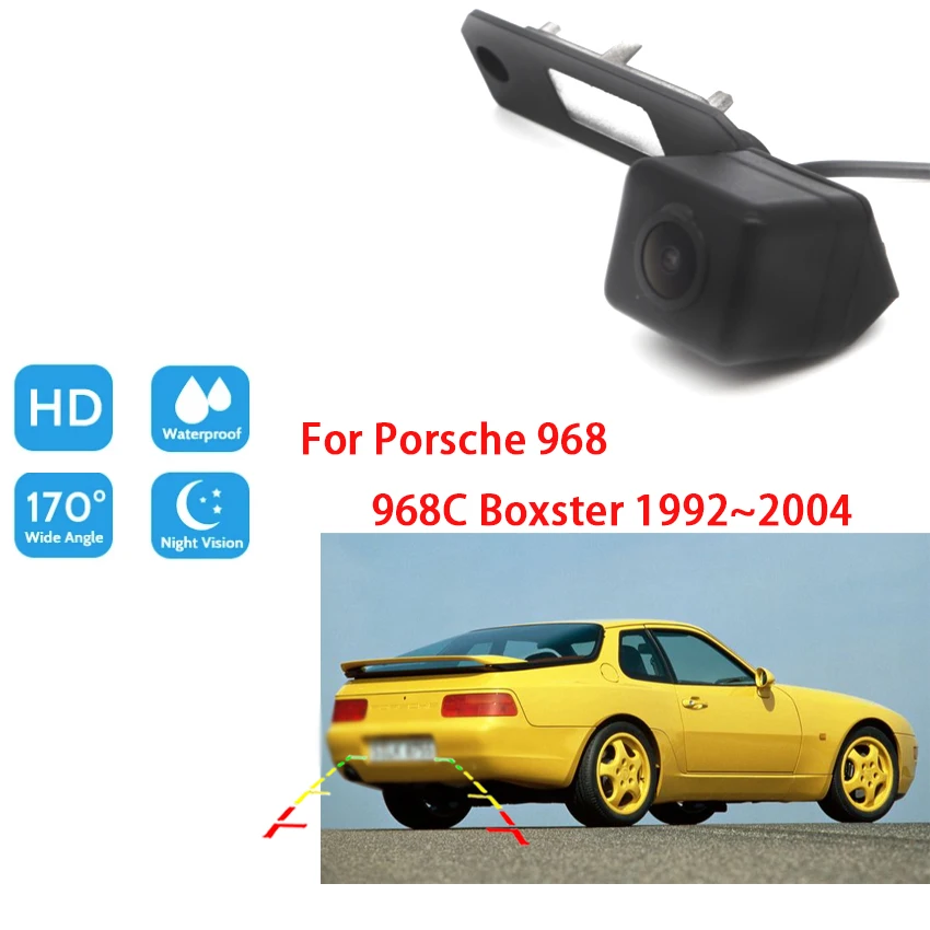 

Автомобильная камера заднего вида для Porsche 968 968C Boxster 1992 ~ 2004 CCD Full HD парковочная камера заднего вида Водонепроницаемая Высококачественная RCA