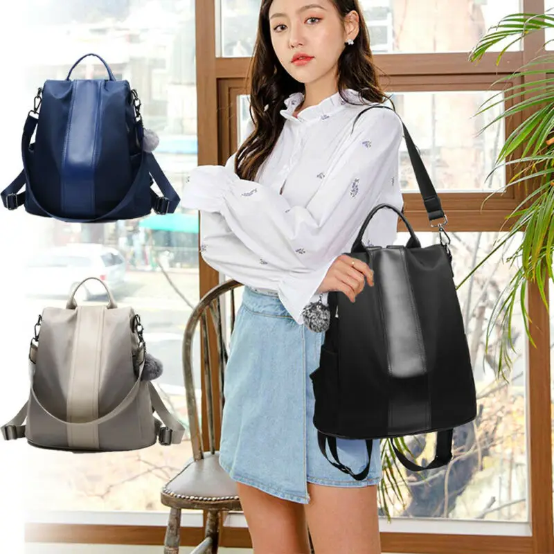 Новый женский Водонепроницаемый Школьный рюкзак из ткани Оксфорд с защитой от