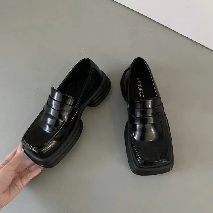 

Womens Loafers Shoes Casual Female Sneakers Square Toe Oxfords Flats Slip-on Clogs Platform Leather Dress Slip On On Heels