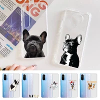 pug dog french bulldog phone case for redmi note 5 7 8 9 10 a k20 pro max lite for xiaomi 10pro 10t