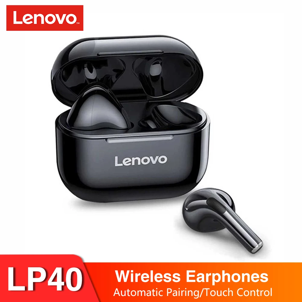 

Original Lenovo LP40 wireless headphones TWS Bluetooth Earphones Touch Control Sport Headset Stereo Earbuds For Phone Android