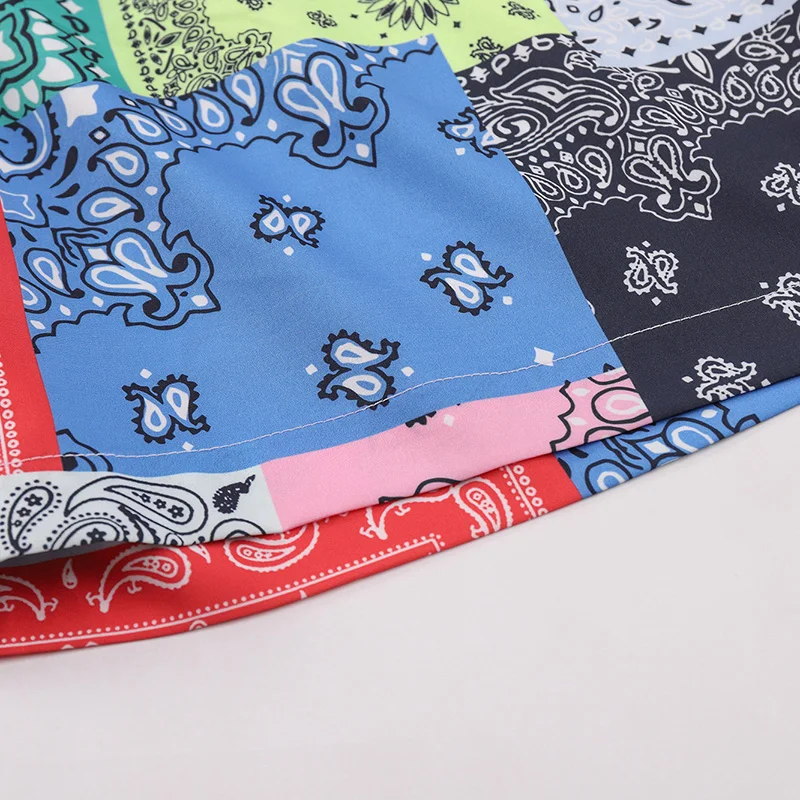 

Fashion Patchwork Paisley Kanji Shorts Men Elastic Shorts Streetwear Hip Hop Harajuku Jogger Shorts Summer Track Short Sweatpant