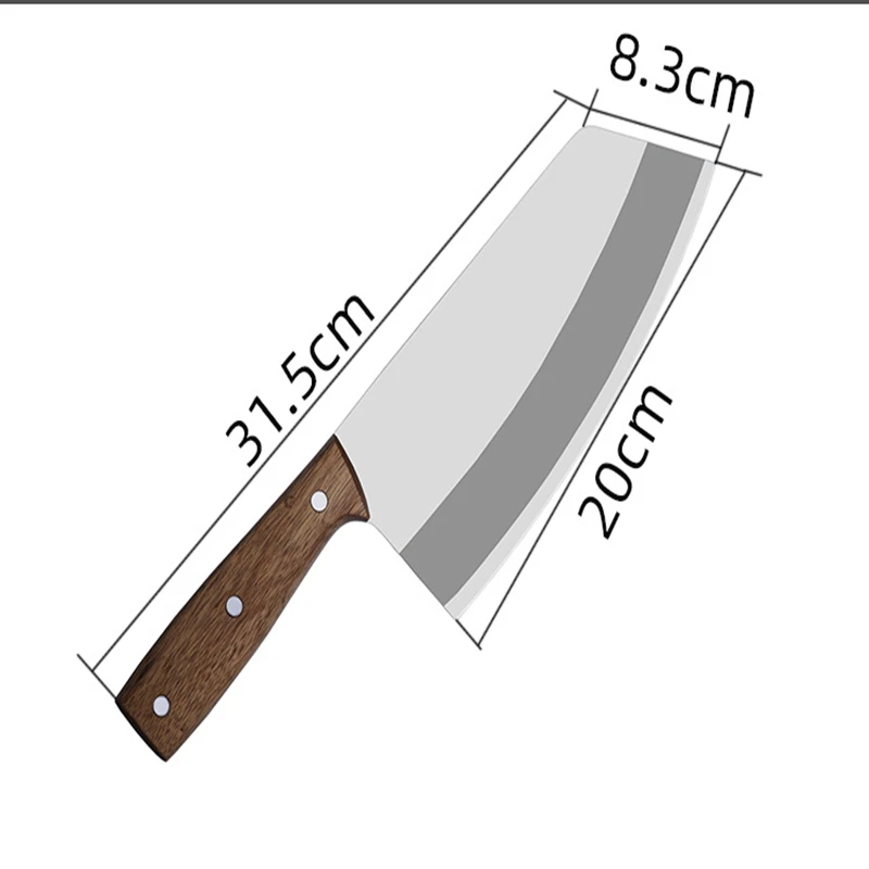 

Kitchen Knife Household Chinese Stainless Steel Chopping Knife Meat Cleaver Log Handle Chef Knife Kitchen Knife Cooking Knife
