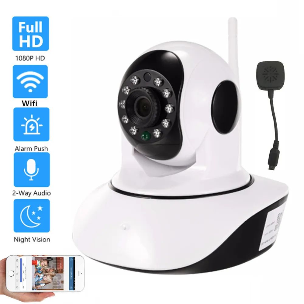 IP камера видеонаблюдения 720P Wi Fi с функцией панорамирования и наклона|Камеры