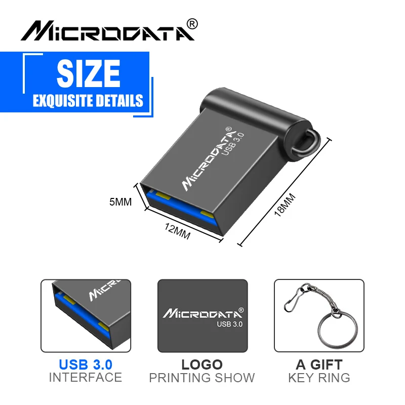 Mini pen drive 64gb 32 gb USB 3.0 flash stick 16gb 128gb waterproof memory real capacity usb disk | Компьютеры и офис