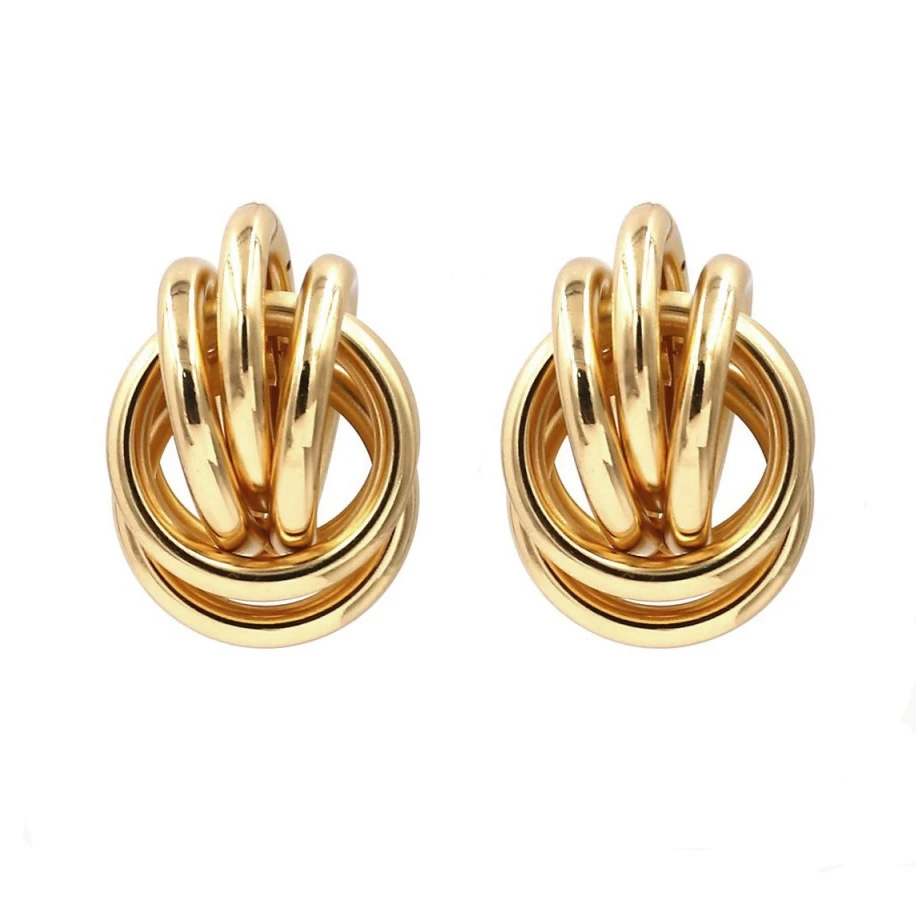 Серьги-подвески ZA металлические женские винтажные массивные украшения