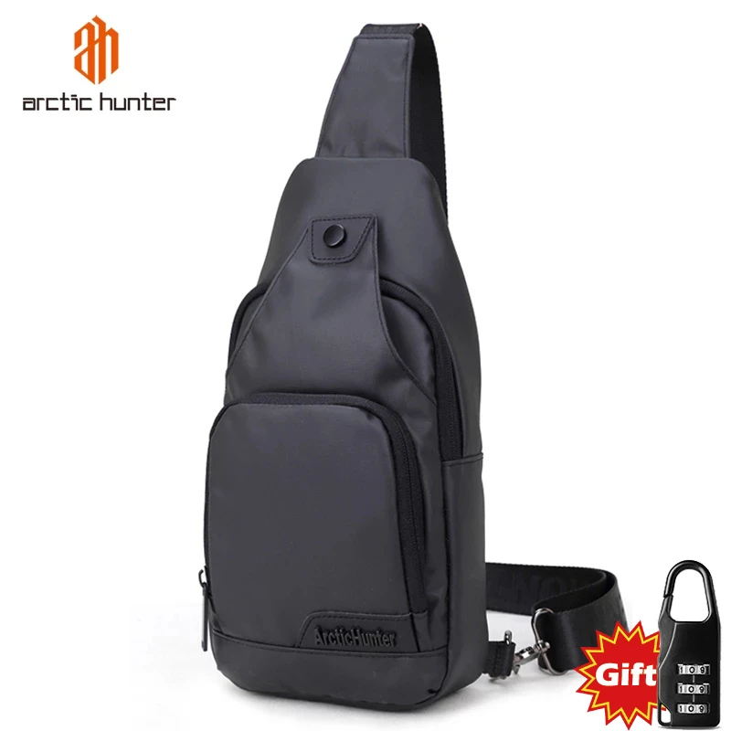 Мужская нагрудная сумка ARCTIC HUNTER водонепроницаемая Повседневная мессенджер из