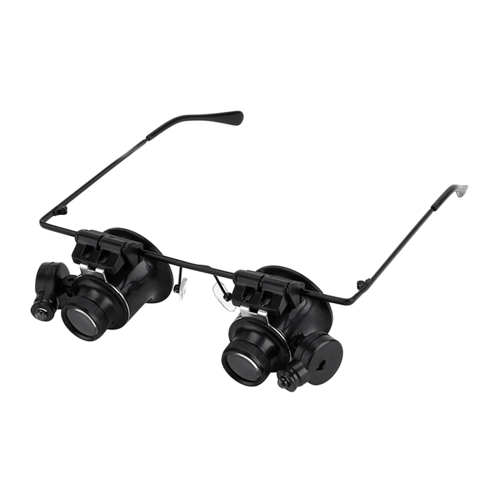 

20x Magnifying Glasses Lens w/ LED Lamp Watchmaker Jewelry Repair Kits