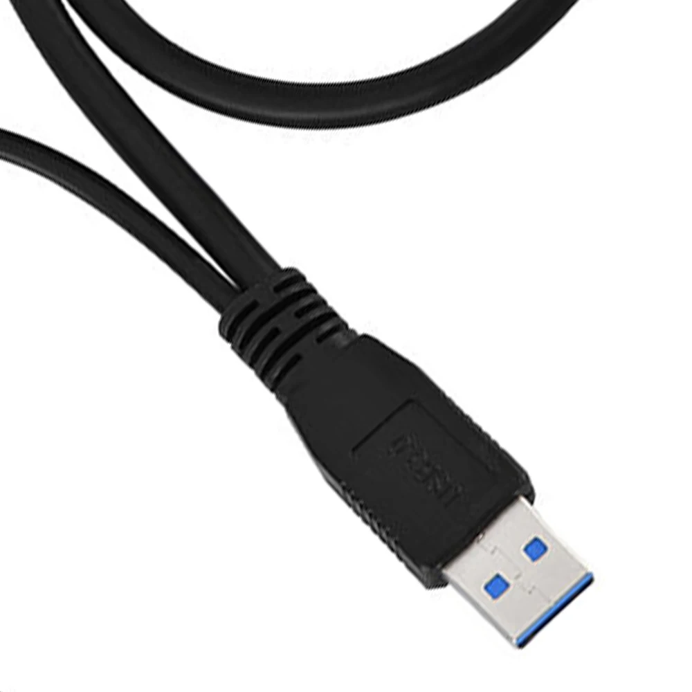 Двойной USB 3 0 A штекер к Micro B + блок питания Y образный кабель для жесткого диска