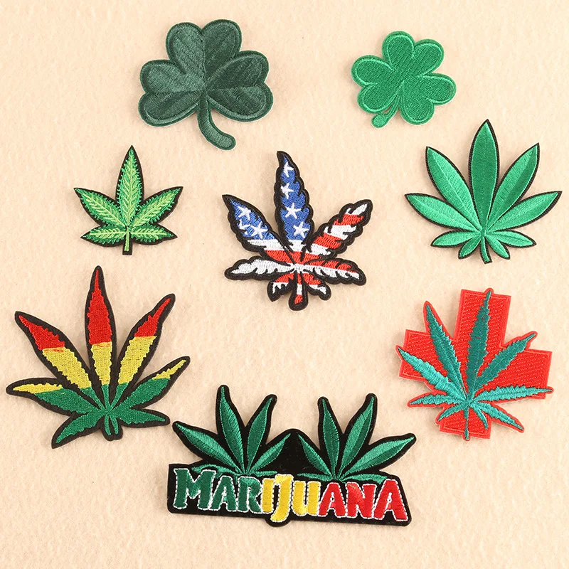 

Embroidery Badges Aberdeen Letter Leaf Ironing Cloth Badge Patch Patch Embroidery Cloth Patch Clothing Patch
