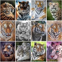 5d diy diamond painting full square drill tiger animal rhinestones diamond embroidery cross stitch mosaic wall art home decor