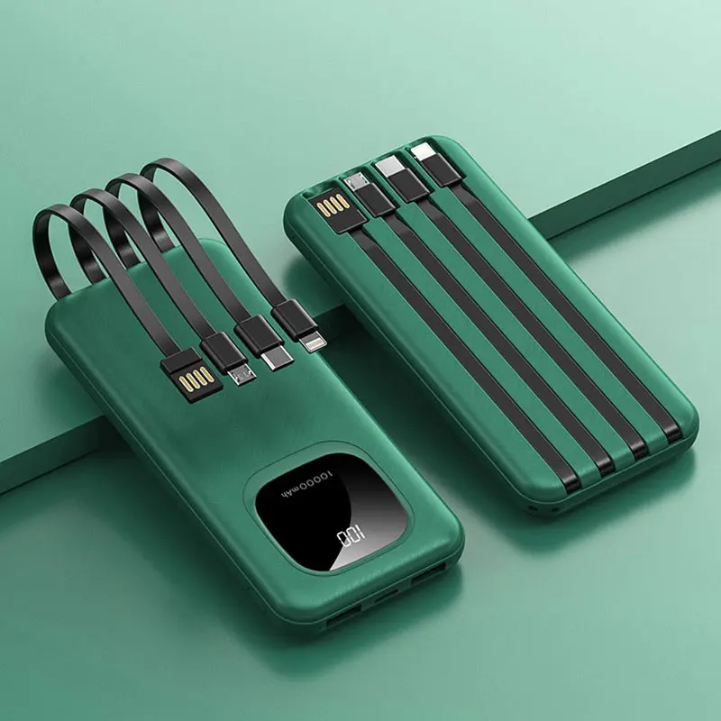 

Портативное зарядное устройство с двумя USB-портами, 10000 мАч