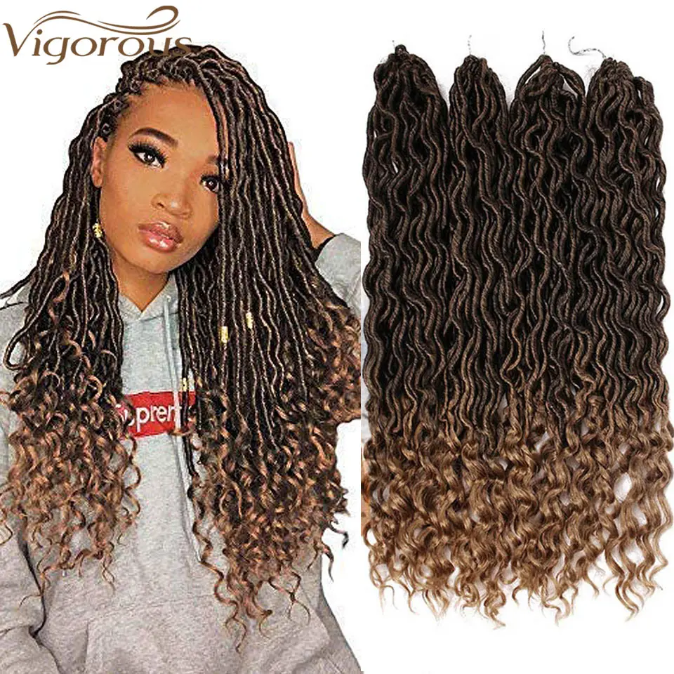 Яркие косички из искусственного меха вязаные крючком синтетической ткани Омбре