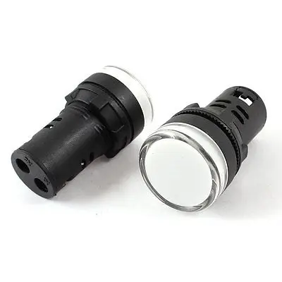 2 шт. AC/DC110V энергосберегающий белый СВЕТОДИОДНЫЙ Индикатор Пилот сигнальная