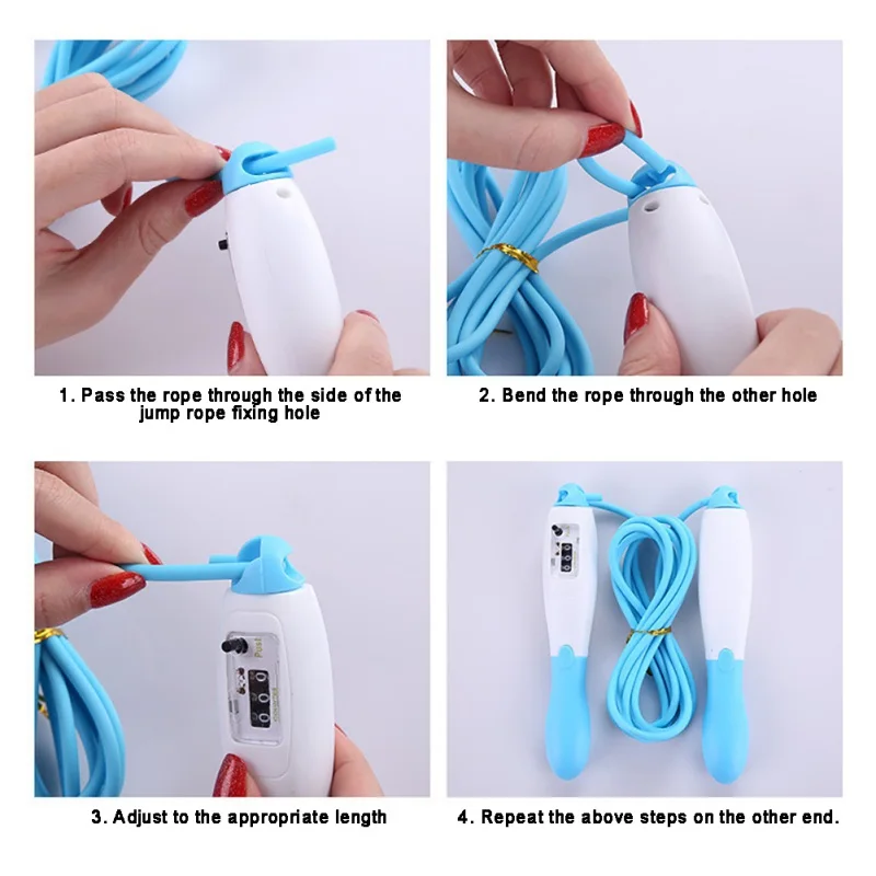 

W 2.8M Jump Ropes With Counter Lightweight Wear-resistant Adjustable Skipping Rope Fitness Jump Rope Equipment