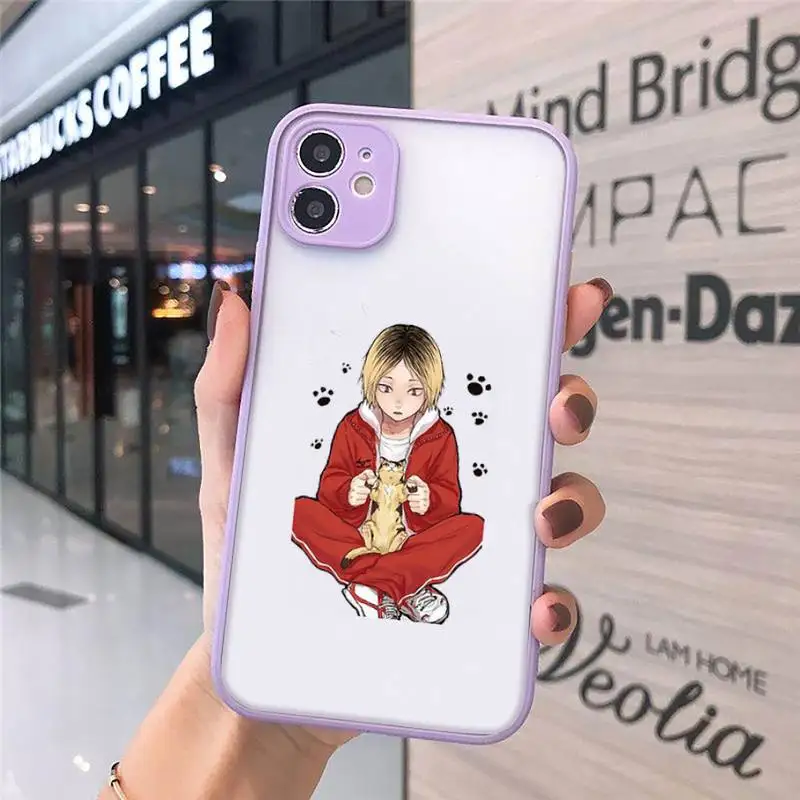 

Kenma Kozume of Haikyuu Phone Case matte transparent For iphone 7 8 11 12 plus mini x xs xr pro max cover