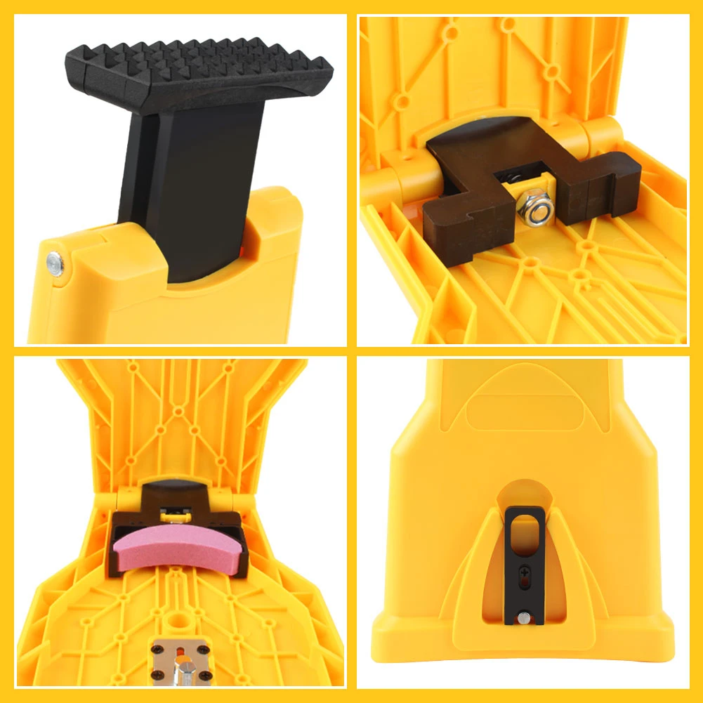 Новая простая точилка для зубьев бензопилы цепной пилы инструмент ЗАТОЧКИ