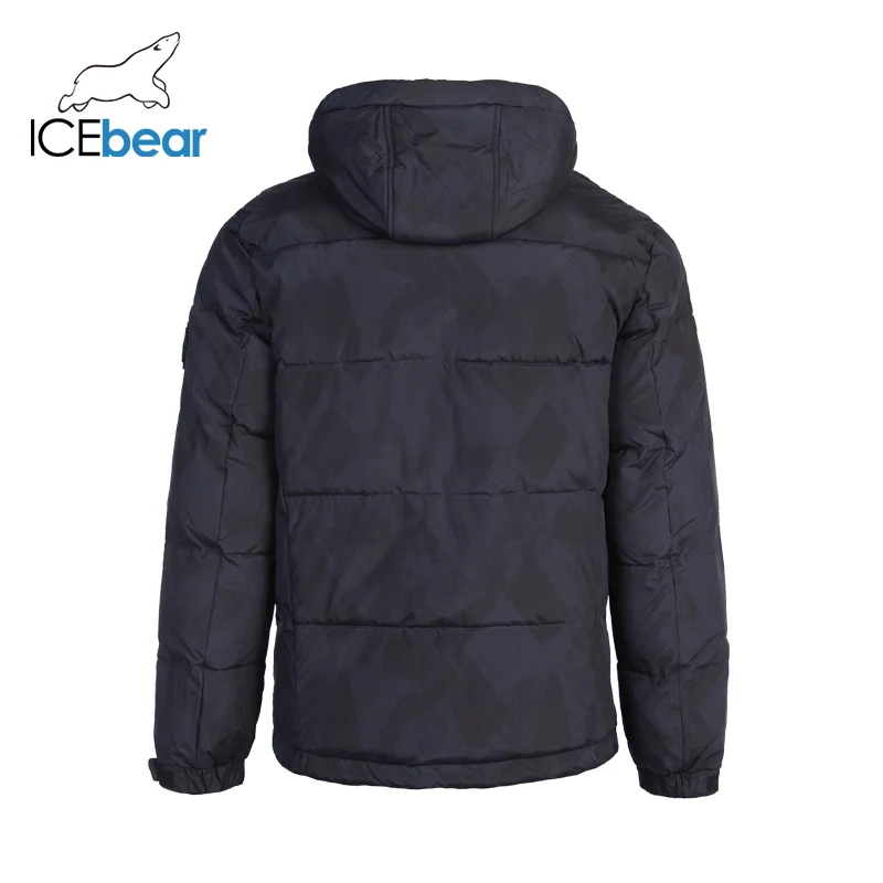 ICEbear Новая мужская зимняя куртка модное мужское пальто ветрозащитное теплое пальто MWD19908I