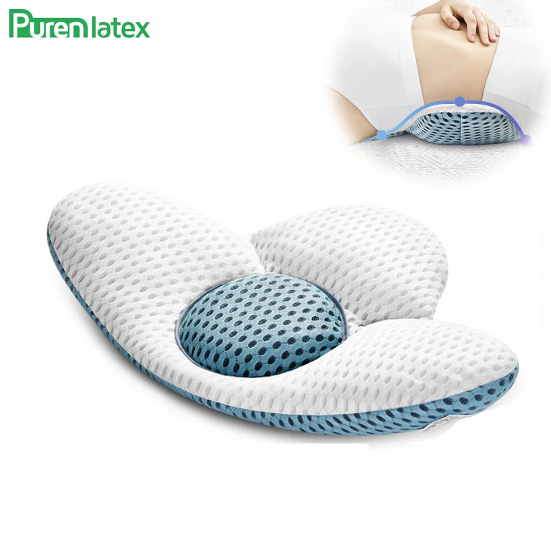 

Purenlatex Buckwheat Waist Cushion Relieve Pressure Cotton Cushions Support Lumbar Spine Orthopedic Mat Heighten Pad for Sleep