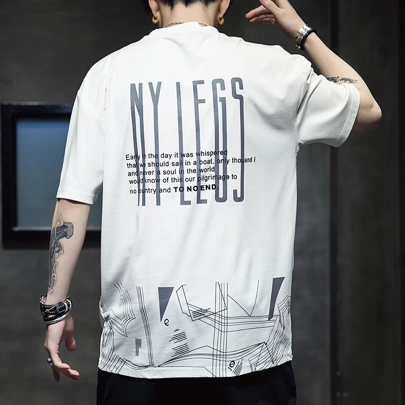 Крутая мужская летняя хлопковая уличная одежда в стиле хип хоп с короткими