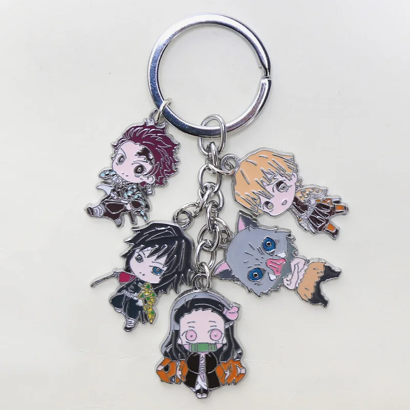 Демон убийца брелок Kimetsu без Yaiba камадо Tanjirou Raphtalia Matal Косплэй брелоки с