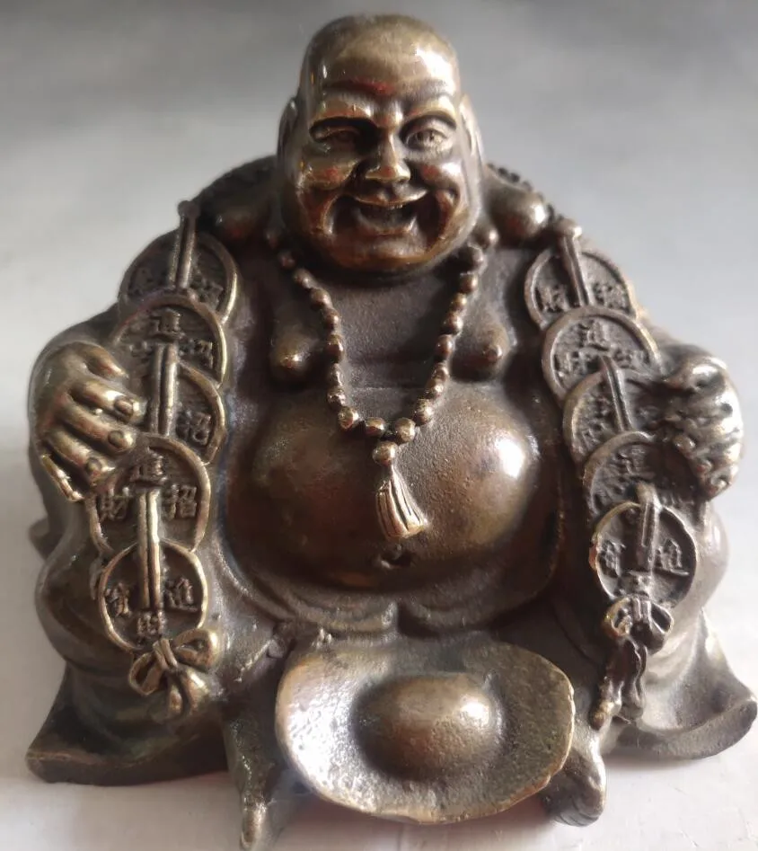 

Архальная латунная Статуэтка большой живот для привлечения богатства