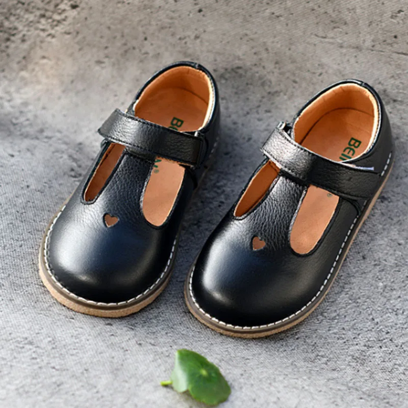 Женская обувь для праздника детская девочек из натуральной кожи на низком