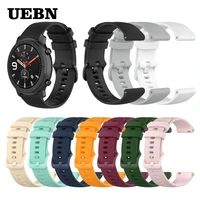uebn silicone strap for huami amazfit gtr 42mm 47mm bracelet for xiaomi amazfit bip gts stratos 3 pace watchbands correa