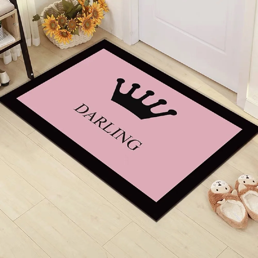 

Bathroom Carpet Absorbent Bath Mat Bathroom Door Mat Non-slip Room Entrance Floor Kitchen Indoor Bathtub Absorbent Floor Mat