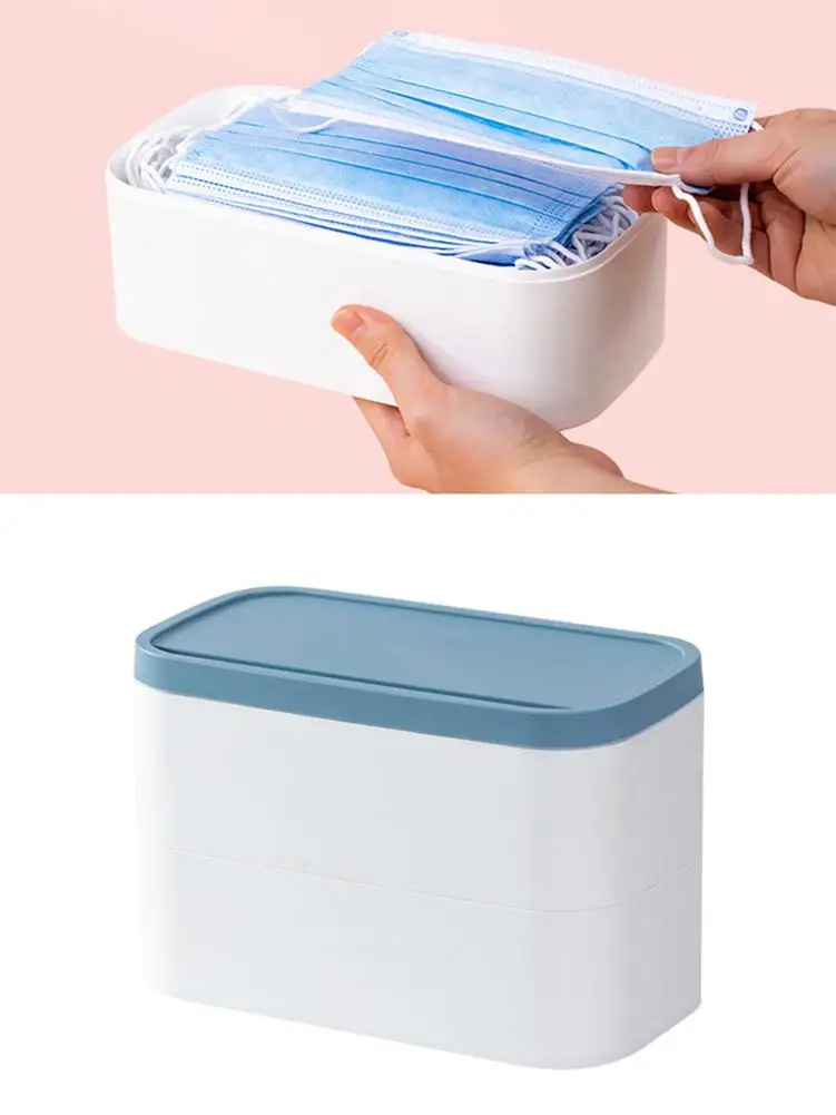 Большая Пылезащитная пластиковая сумка для хранения маски лица предотвращение