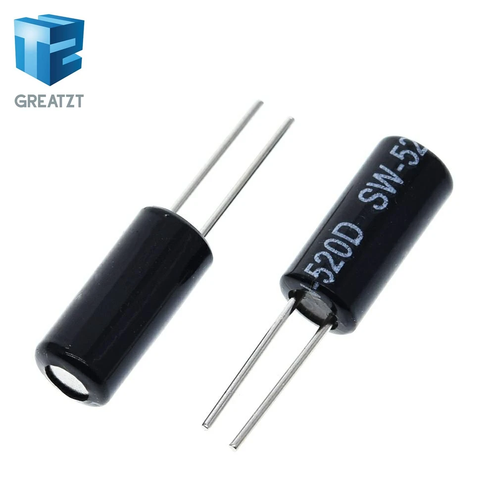 GREATZT 10 шт. SW-520D Высокочувствительный SW-520D металлический шар угол наклона встряхивания Переключатель вибрации переключатель для arduino