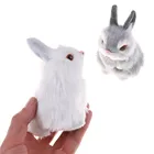 1 шт. мини-имитация карманной игрушки милые искусственные животные маленький кролик плюшевые игрушки с рамкой детские игрушки