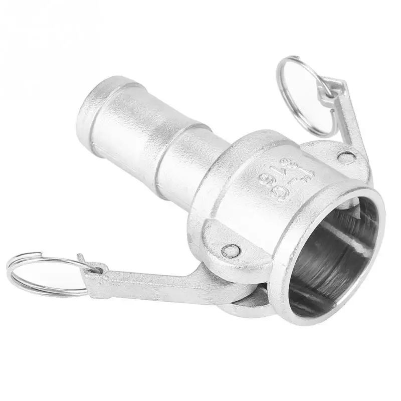 316 нержавеющая сталь Тип C Camlock адаптер Муфта мама конец с мужской Barb DN25 G1