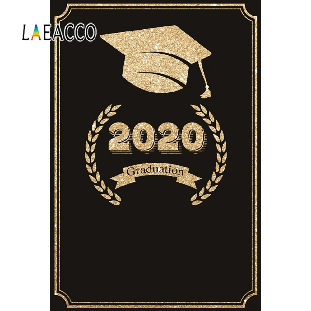 Laeacco фотофоны Золотая Звезда церемония окончания 2020 мальчишник Кепка Вечеринка