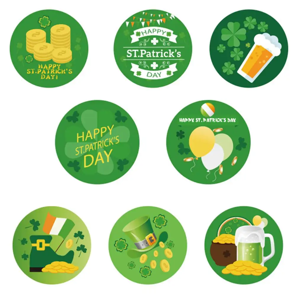 В стиле Св. Патрика День Святого Валентина ирландское зеленый трилистник флаг