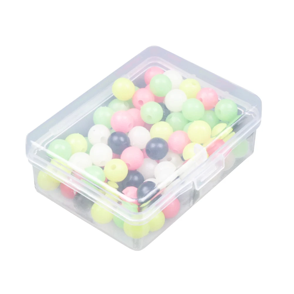 

Mixed Color Fishing Beads 100pcs/Box Colorful Round Floating Beads Fishing Bait Lure 6mm Luminous Fishing Accessories