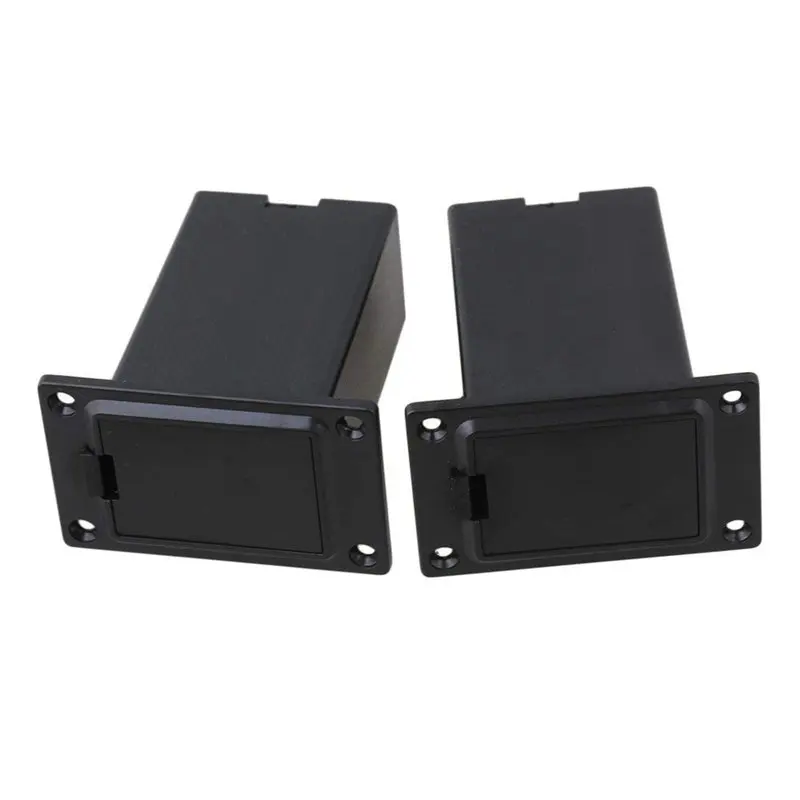 Black 9V Guitar Battery Holder Active Bass Pickup Pack of 5 | Спорт и развлечения