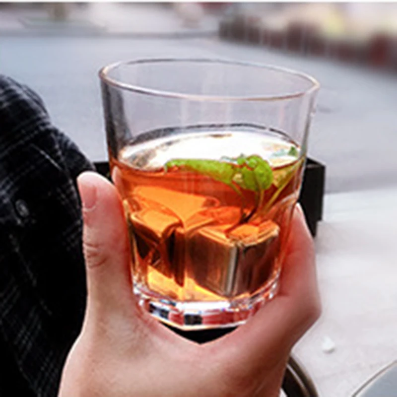 Классические прозрачные стеклянные стаканы из закаленного материала для