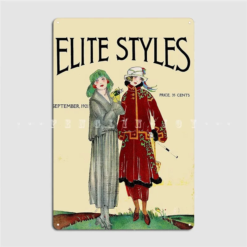 

Элитные стили, винтажный рекламный постер 1921 года для журналов, металлический плакат с табличкой, Настенная роспись, пещера, жестяной плака...