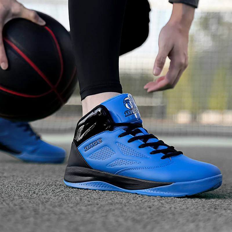 Мужская баскетбольная обувь с высоким верхом дышащие амортизирующие ботинки