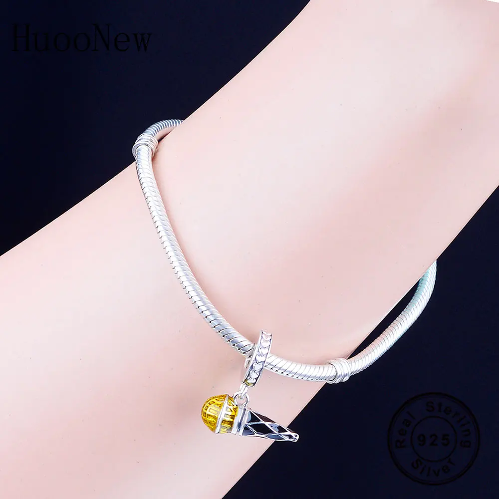 

Fit Original Charm Bracelet DIY Jewelry Making Berloque 2019 Summer 925 Sterling Silver Microphone Pendant Charms Beads