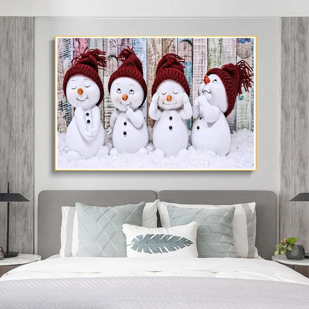 Набор для алмазной живописи Снеговик | Дом и сад