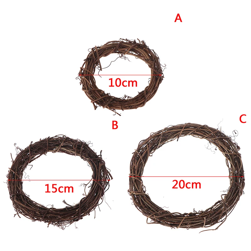 10/20 см натуральные сухие цветы из ротанга искусственный созданный вручную венок
